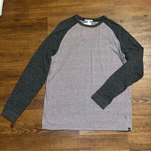 NWT Threads 4 Thought Charcoal and Heather Mauve Gray Long Sleeve Tee Size L